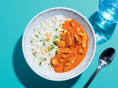 Basmatirijst met Boterkip en cashewnoten