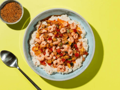 Risotto met Garnalen in Mediterrane Salsa